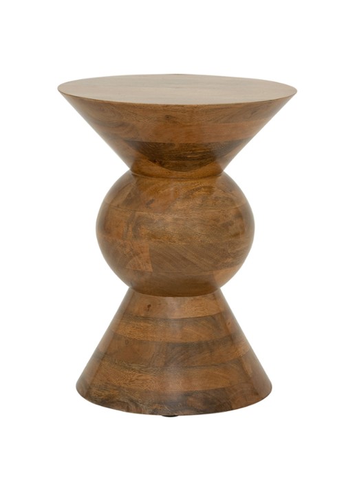 Urban Nature Culture Lustro bijzettafel 40 cm - achterkant 4 roestbruin