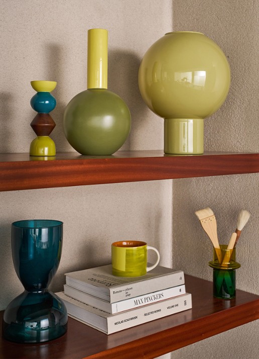 Urban Nature Culture Munter vaas 15 cm - detail 2 groen