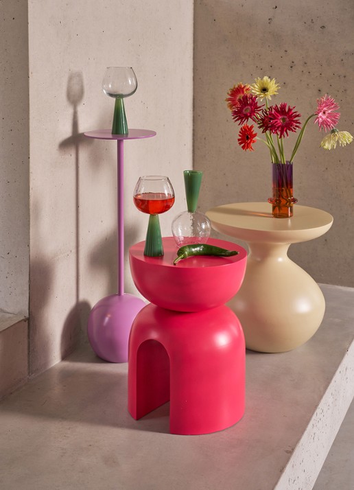 Urban Nature Culture Munter vaas 17 cm - achterkant 4 paars