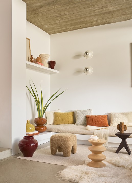 Urban Nature Culture Nanami sierkussen 40 x 60 cm - voorkant 4 beige