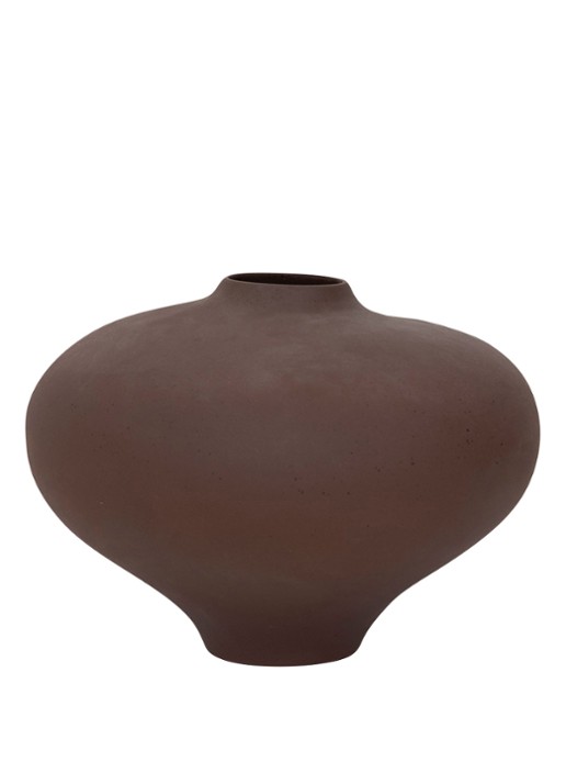 Urban Nature Culture Nomsa vaas 28 cm - achterkant 4 antraciet
