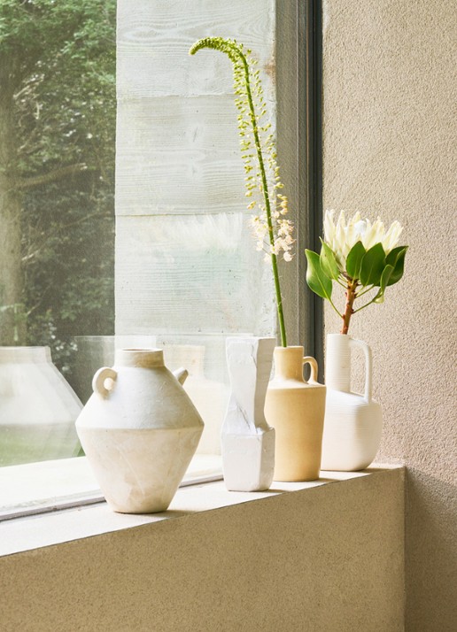 Urban Nature Culture Nuno vaas 25 cm - detail 3 creme