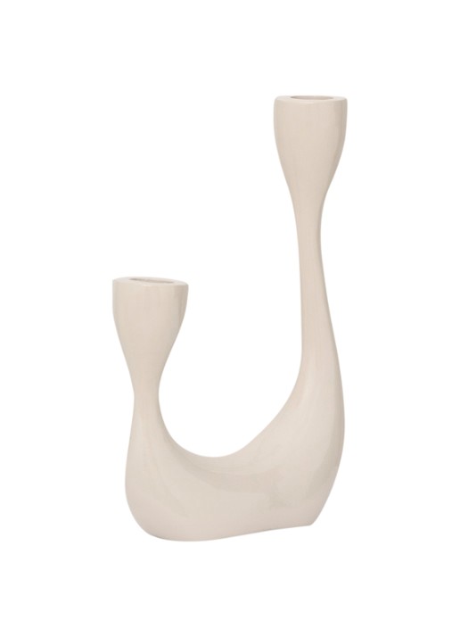 Urban Nature Culture Palesa kandelaar 21,5 cm - detail 4 beige