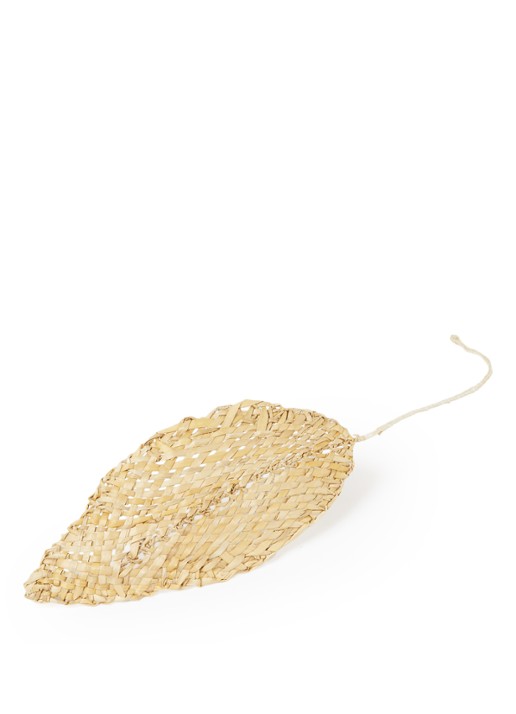 Urban Nature Culture Planta de Praia decoratieblad  80 cm - voorkant beige