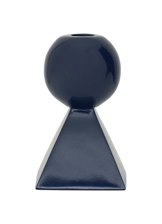 Urban Nature Culture Rett kandelaar 15 cm - achterkant blauw