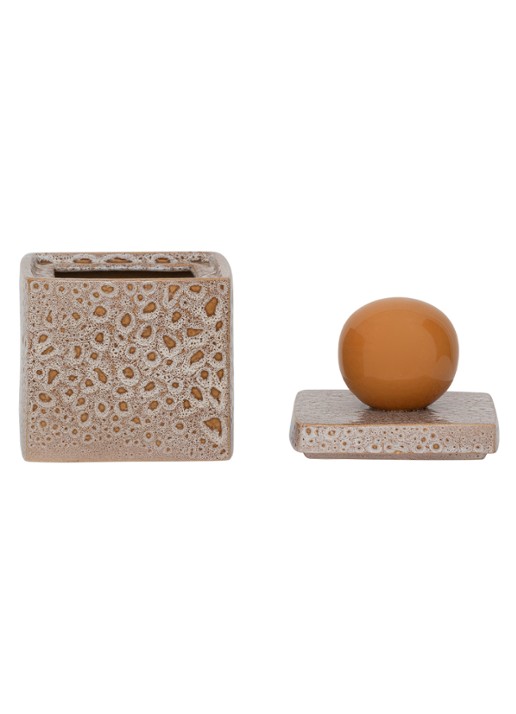 Urban Nature Culture Runa opbergpot 14 cm - detail 4 orange