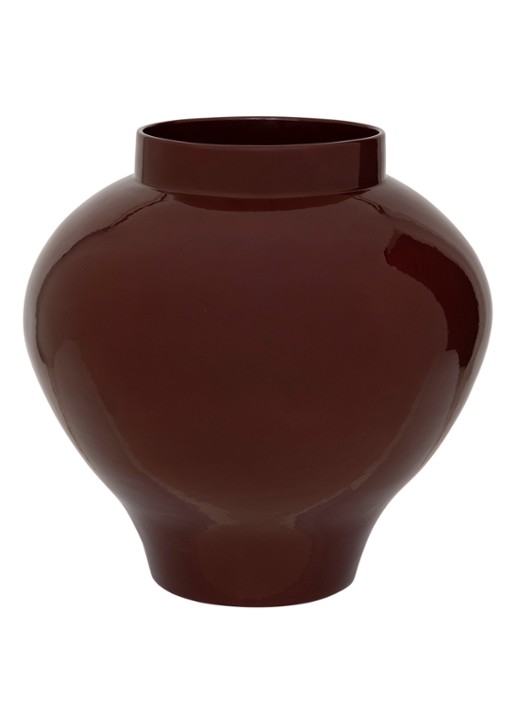 Urban Nature Culture Saya bloempot 37 cm - achterkant 3 donkerbruin