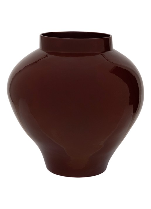 Urban Nature Culture Saya bloempot 37 cm - voorkant 4 donkerbruin
