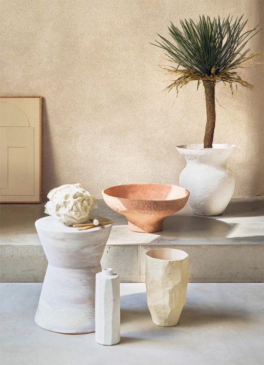 Urban Nature Culture Serra vaas 27 cm - voorkant 2 wit