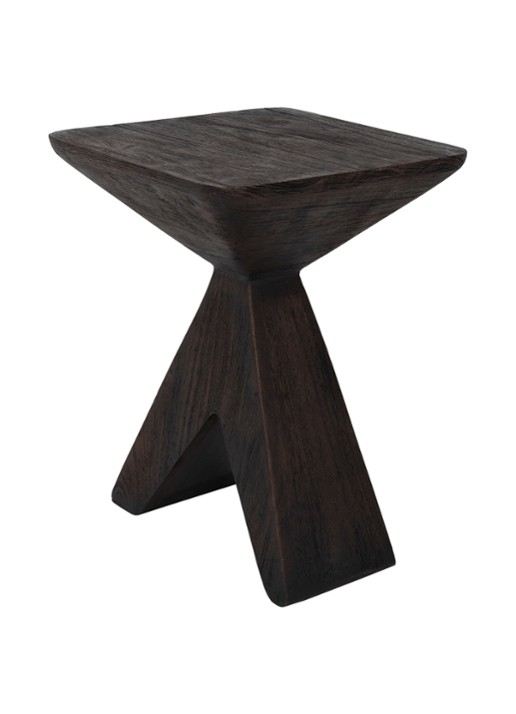 Urban Nature Culture Sion bijzettafel 30 x 30 x 41 cm - achterkant donkerbruin