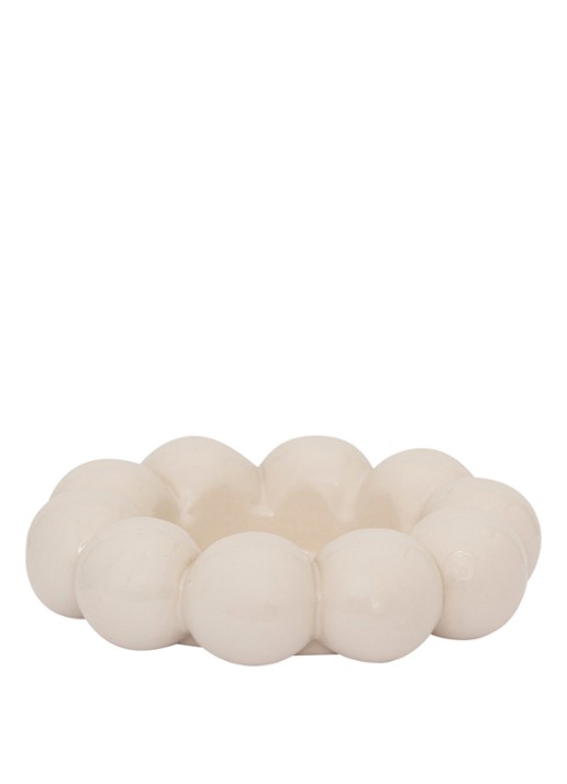 Urban Nature Culture Talon waxinelichthouder 3 cm - achterkant beige