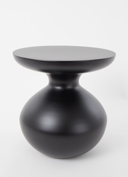 Urban Nature Culture Tummy bijzettafel 40 cm - voorkant 2 zwart