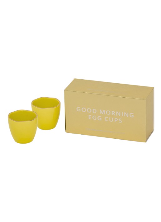 Urban Nature Culture Urban Nature Culture Good Morning egg cup limelight, set of 2, in gift pack