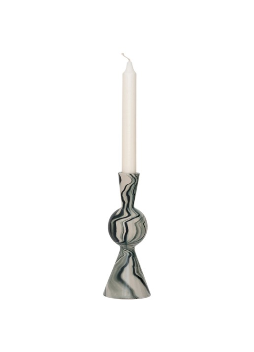 Urban Nature Culture Vendt kandelaar 20 cm - achterkant donkerblauw