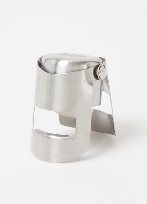 Vacu Vin Champagne stopper  - voorkant 3 zilver