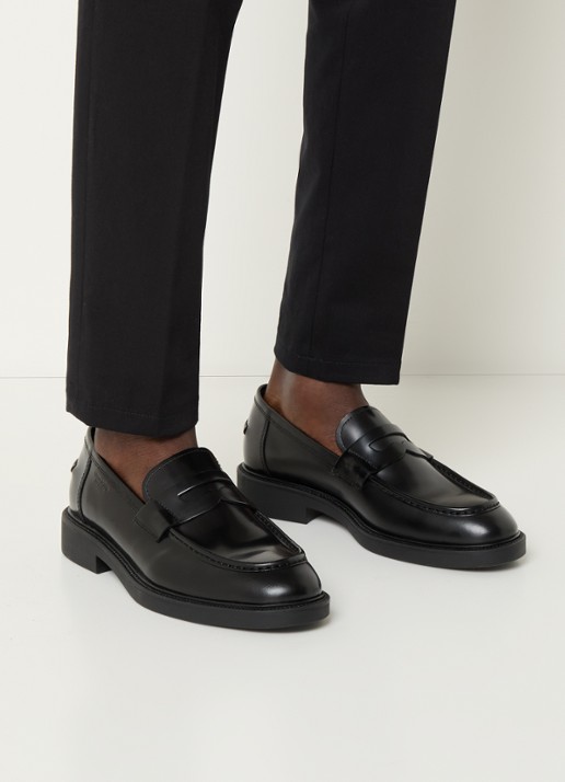 Vagabond Shoemakers Alex loafer van leer - voorkant 2 zwart