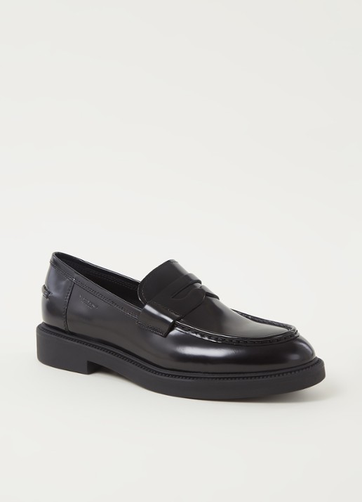 Vagabond Shoemakers Alex loafer van leer - voorkant 5 zwart
