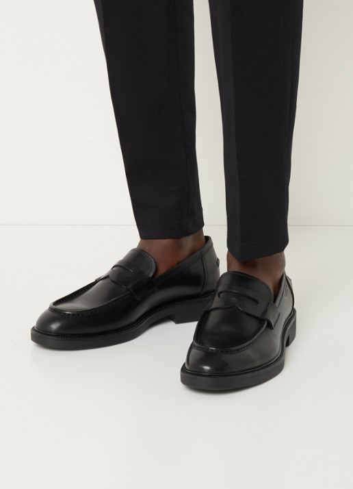 Vagabond Shoemakers Alex M loafer van leer - voorkant 2 zwart