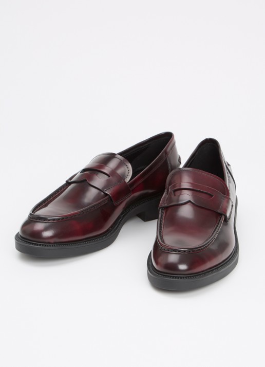 Vagabond Shoemakers Alex M loafer van leer - detail bruin