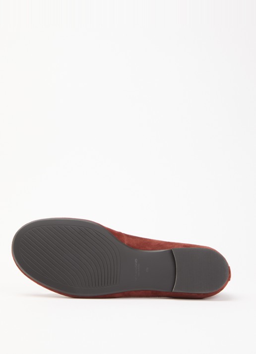 Vagabond Shoemakers Aleya ballerina van geitensuède - detail 4 steenrood