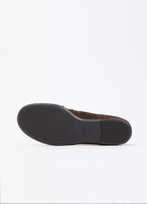 Vagabond Shoemakers Aleya loafer van geitensuède - detail 4 donkerbruin