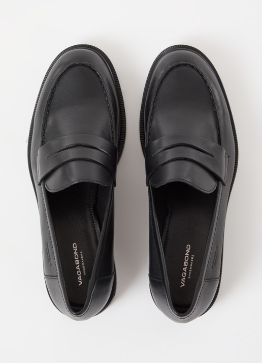 Vagabond Shoemakers Amina loafer van leer - detail 2 zwart