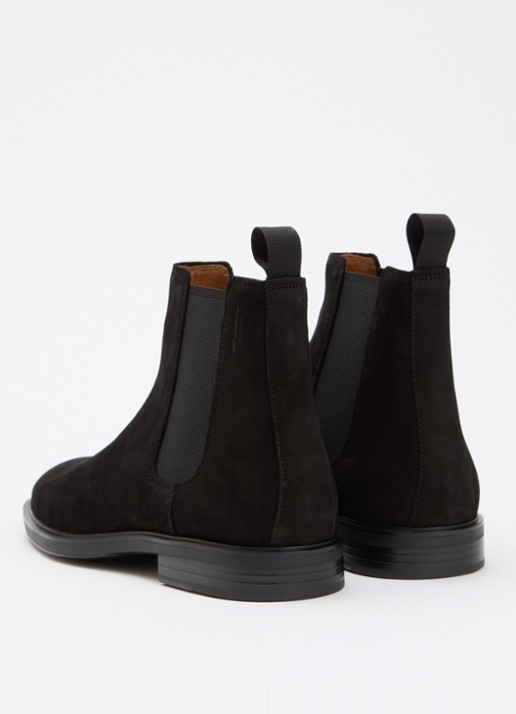 Vagabond Shoemakers Andrew chelsea boot van suède - achterkant 3 zwart