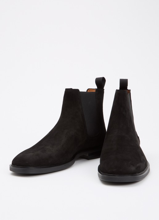 Vagabond Shoemakers Andrew chelsea boot van suède - detail zwart