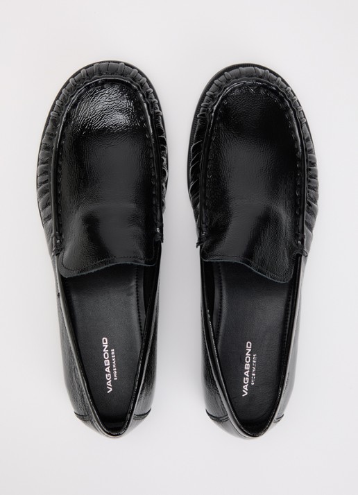 Vagabond Shoemakers Brandi loafer van leer met lakfinish - detail 2 zwart