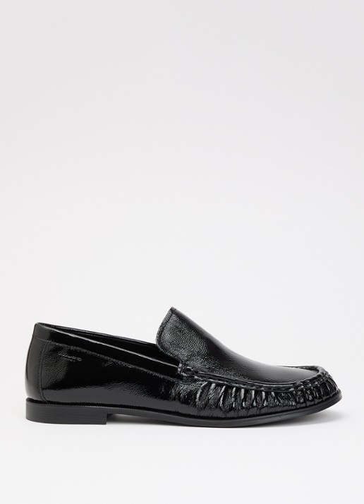 Vagabond Shoemakers Brandi loafer van leer met lakfinish - voorkant 4 zwart