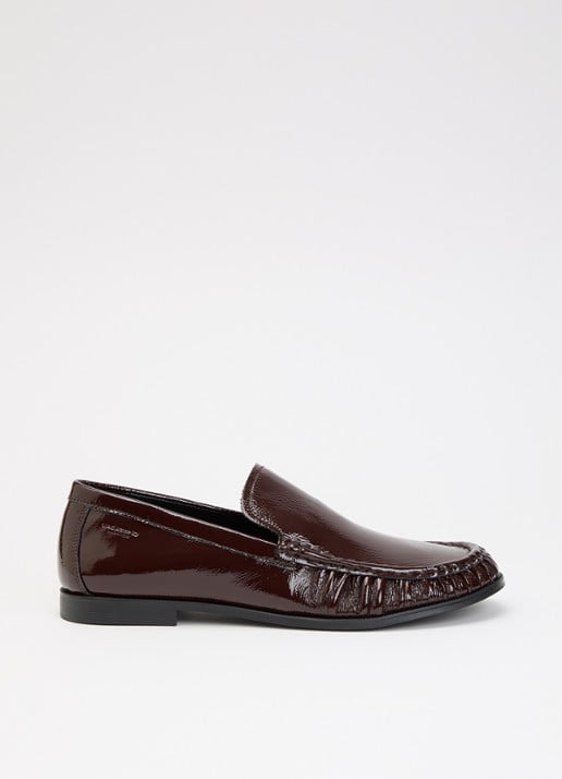 Vagabond Shoemakers Brandi loafers van leer met lakfinish - voorkant 4 bruin
