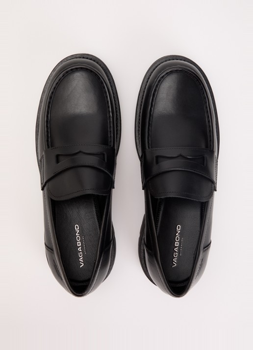 Vagabond Shoemakers Cameron loafer van leer - detail 4 zwart
