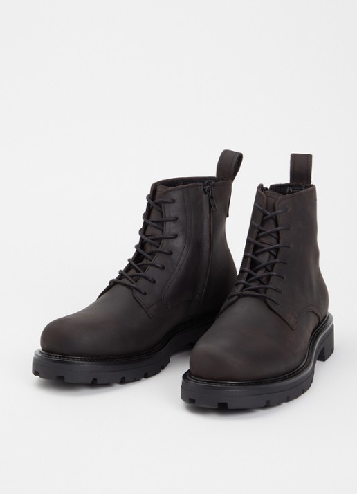 Vagabond Shoemakers Cameron veterboot van leer - detail 4 donkerbruin