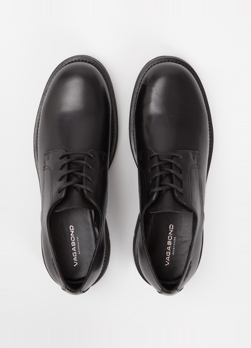 Vagabond Shoemakers Cameron veterschoen van leer - detail 4 zwart