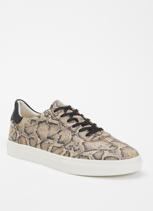 Vagabond Shoemakers Cody sneaker van geitenleer met slangenprint
