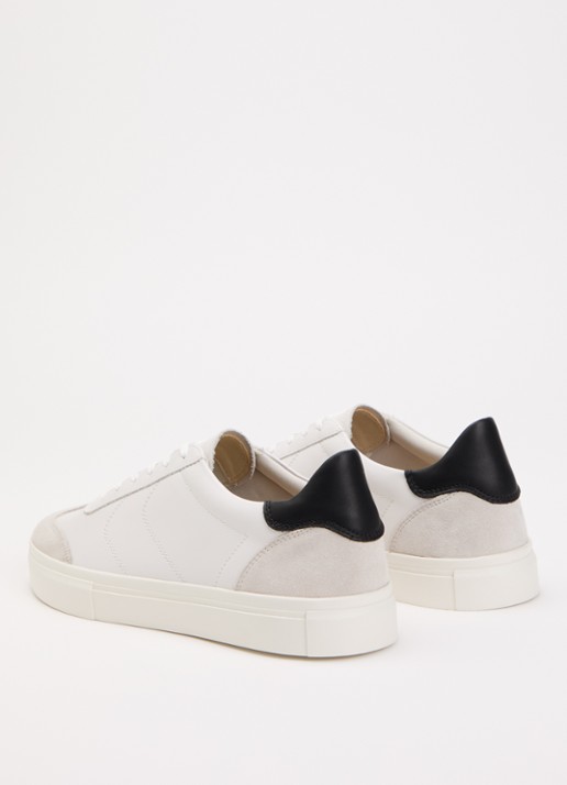 Vagabond Shoemakers Cody sneaker van leer met details van suède - achterkant 6 wit
