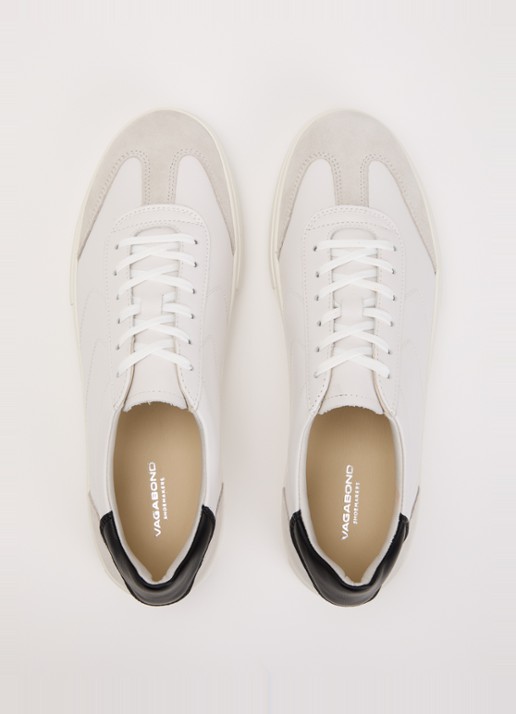 Vagabond Shoemakers Cody sneaker van leer met details van suède - detail 2 wit