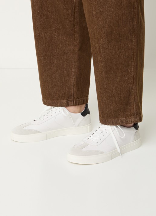 Vagabond Shoemakers Cody sneaker van leer met details van suède - voorkant 5 wit