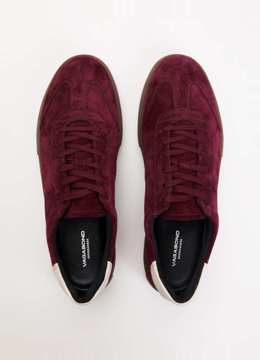 Vagabond Shoemakers Cody sneaker van suède  - detail 3 bordeauxrood