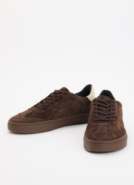 Vagabond Shoemakers Cody sneaker van suède - detail 2 donkerbruin