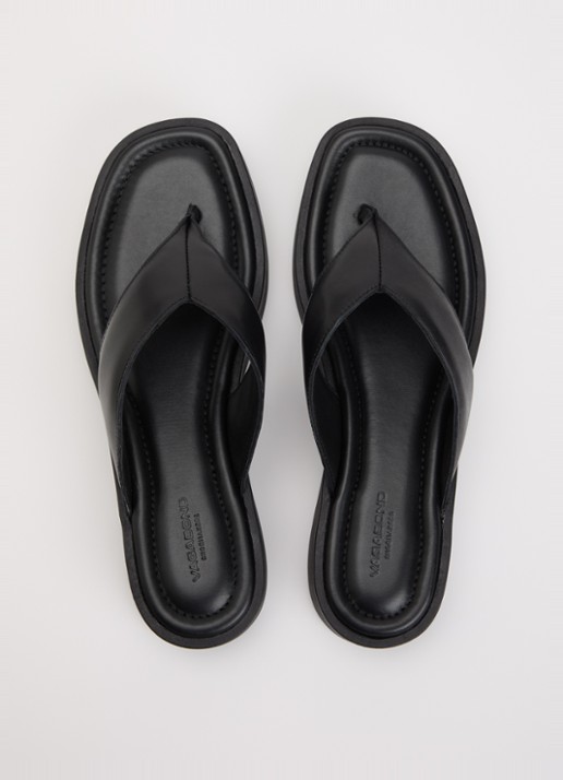 Vagabond Shoemakers Danya slippers van leer - detail 3 zwart