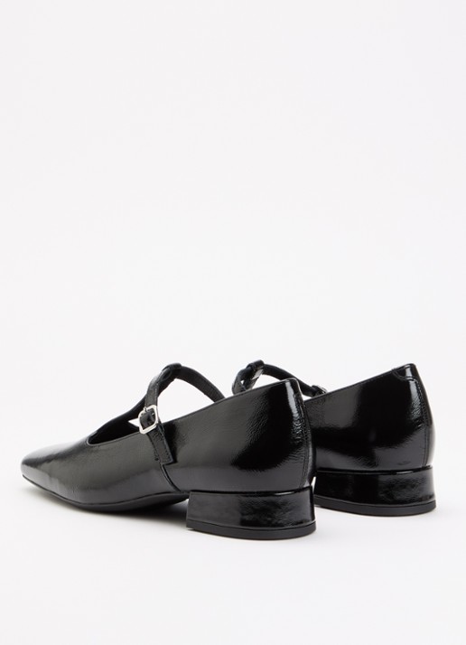 Vagabond Shoemakers Debbi Mary Jane pump van leer met lakfinish - achterkant zwart
