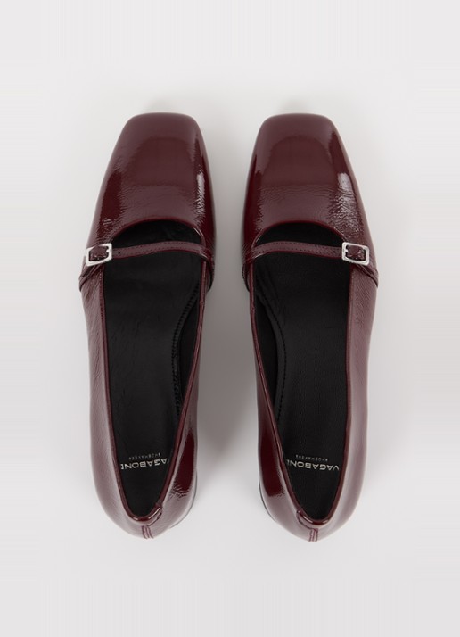 Vagabond Shoemakers Debbi pump van lakleer - detail 5 bordeauxrood