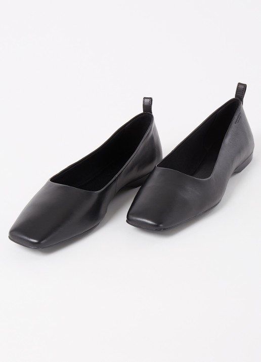 Vagabond Shoemakers Delia ballerina van leer - detail 2 zwart