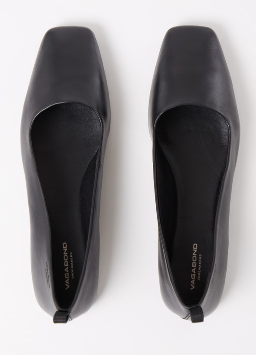 Vagabond Shoemakers Delia ballerina van leer - detail 4 zwart