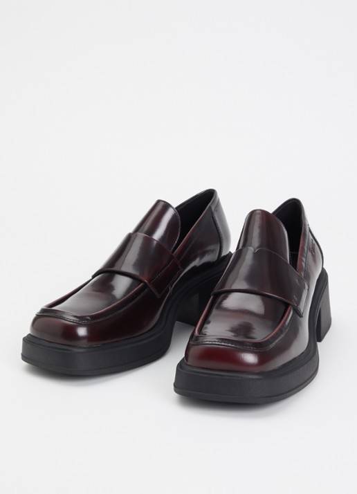 Vagabond Shoemakers Dorah loafer van lakleer - detail 2 bordeauxrood