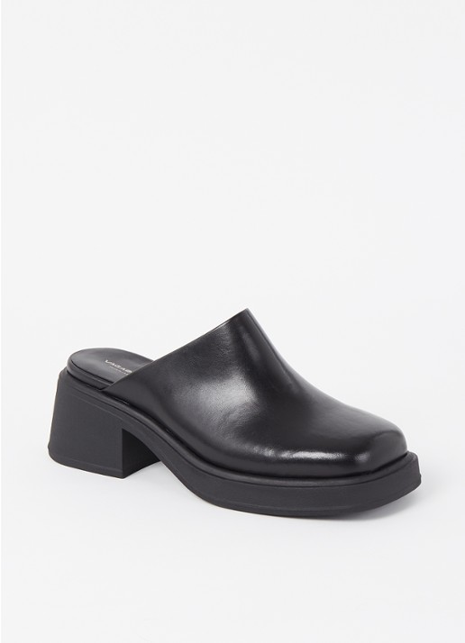 Vagabond Shoemakers Dorah muiltje van leer  - voorkant 5 zwart