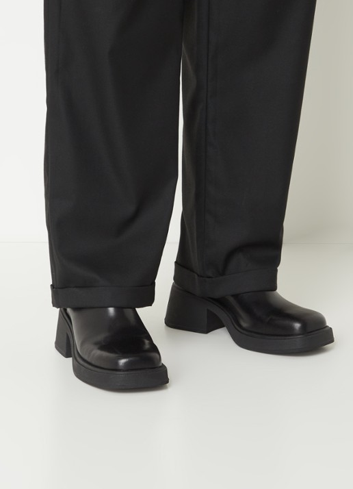 Vagabond Shoemakers Dorah muiltje van leer  - voorkant 6 zwart