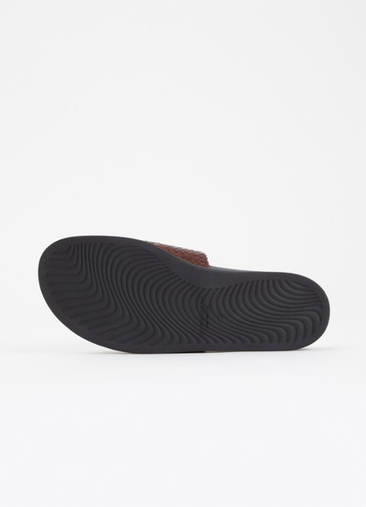 Vagabond Shoemakers Effie slipper van leer - detail 4 roodbruin