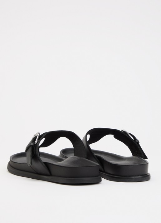 Vagabond Shoemakers Effie slipper van leer - achterkant zwart